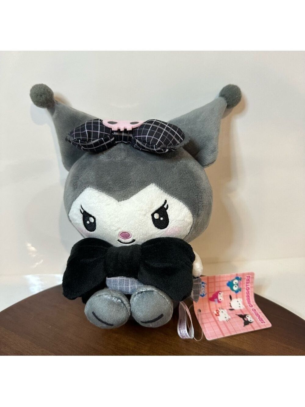 BNWT Sanrio Kuromi Plush Doll – Bow Outfit Edition Otaku Cute Kawaii Collectible